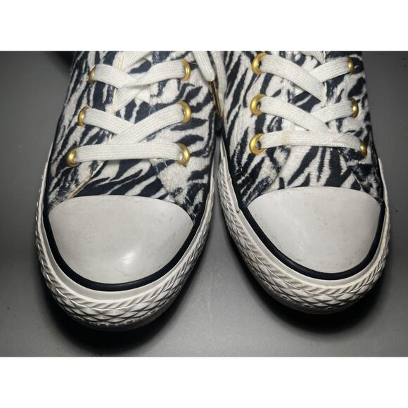Converse Chuck Taylor Shoes Size Mens 5 Womens 7 Zebra High Top 159467C - Picture 7 of 13